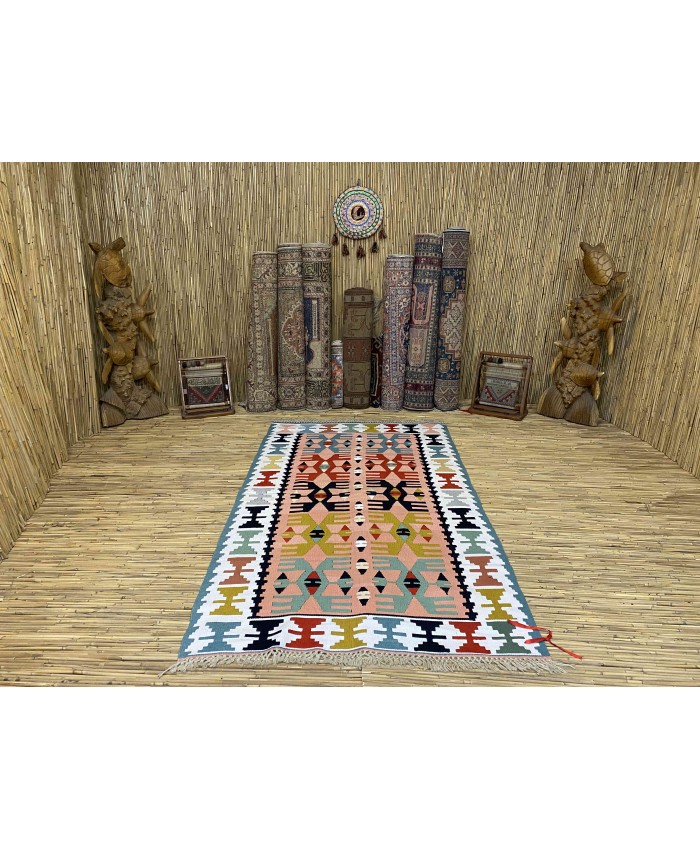 Handmade Turkish Kayseri Acrylic Original Kilim – FREE SHIPPING..!